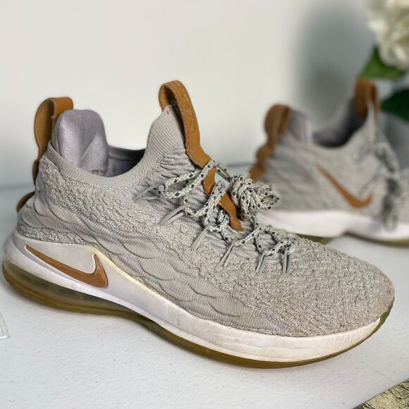 Nike Other - Nike‎ LeBron 15 Size 7 Low Light Bone 2018 Gray Leather Details Unisex